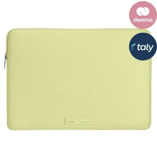 UNIQ Cyprus Ridge Edition Water-Resistant Neoprene Laptop Sleeve For MacBook Neo 13" | Air 13" - YELLOW LIME